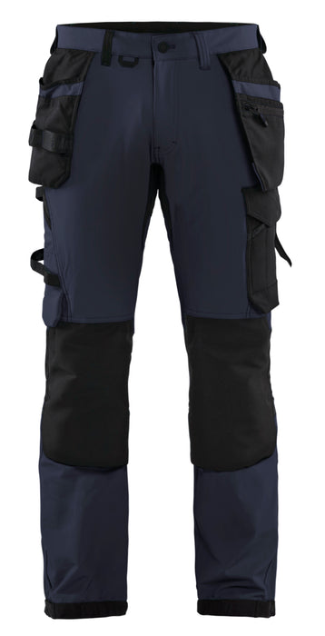 CRAFTSMAN TROUSERS 4-WAY STRETCH DARK NAVY/BLACK