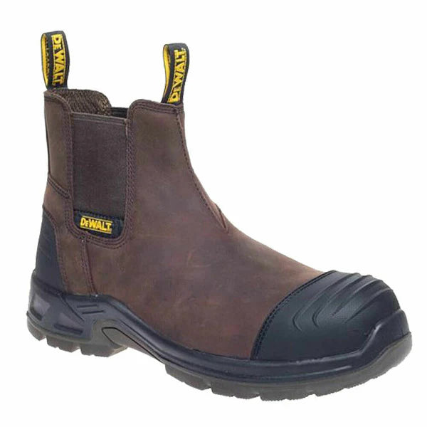 Mens Dewalt Grafton Brown Steel Toe Cap Safety Chelsea Boots