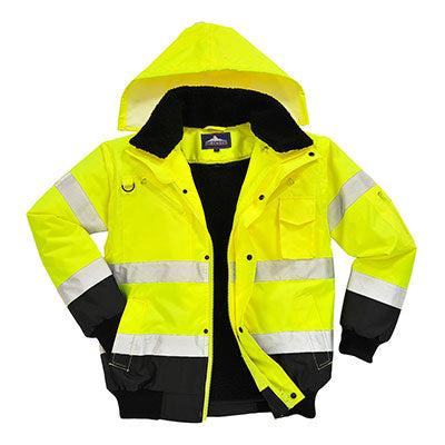 C465 - Hi-Vis Contrast Bomber Jacket