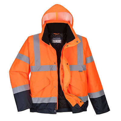 S266 - Hi-Vis Two Tone Bomber Jacket