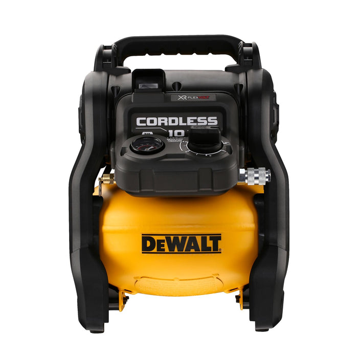 DEWALTDCC1054T2 10 Litre 54 Volt XR Flexvolt Air Compressor, 2 x 6.0Ah Batteries