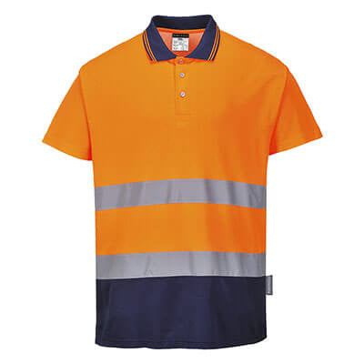 S174 - Two Tone Cotton Comfort Polo