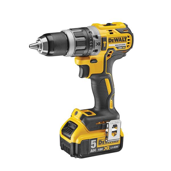 DEWALTDCD796P2 18V XR Brushless Combi Drill, 2 x 5.0Ah Batteries