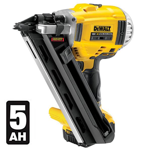 DEWALTDCN692P2 18 Volt XR Brushless Framing Nailer, 2 X 5.0Ah Batteries