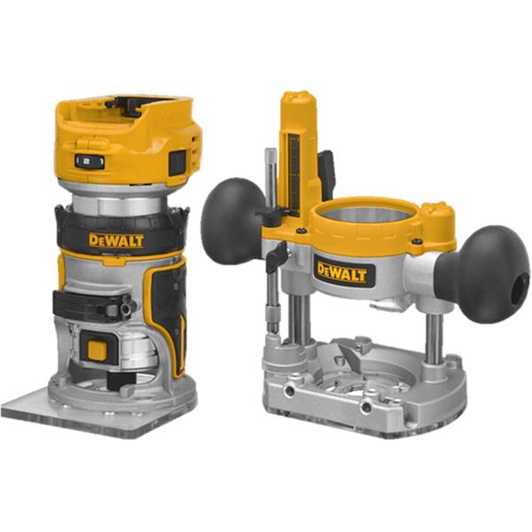 DEWALTDCW604NT-XJ 18 Volt XR Brushless 1/4" Router Body Only with Fixed and Plunge