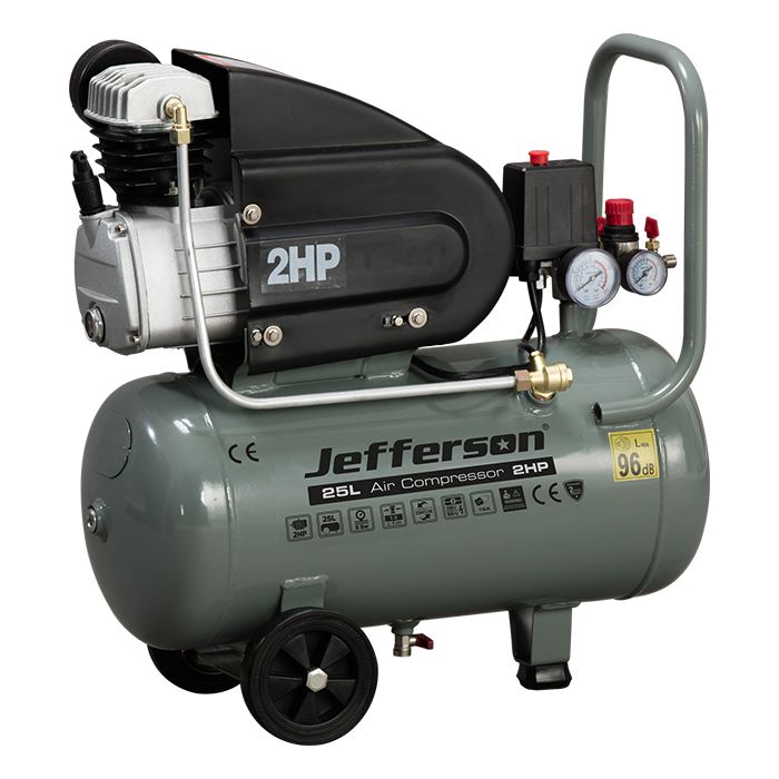 25 Litre 2HP 8 Bar Compressor (110V)