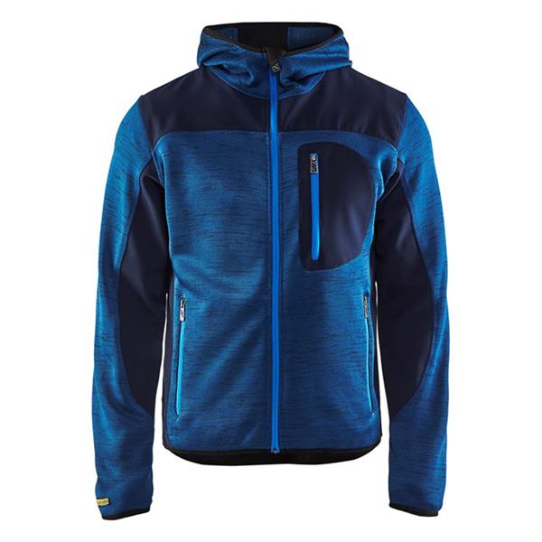 BLUE/BLACK KNITTED JACKET