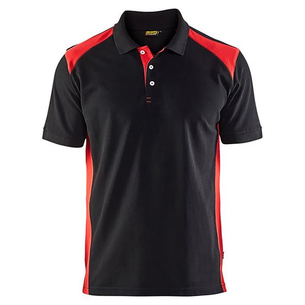 Blaklader Polo Shirt BLACK & RED