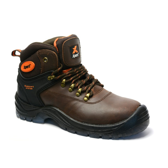 Xpert WARRIOR STEEL SAFETY BOOTS BROWN