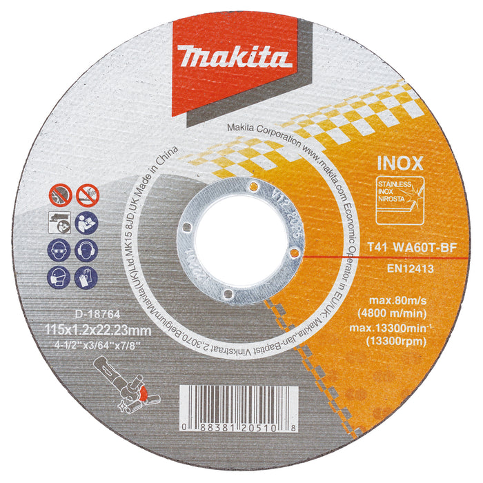 D-18764-10 Cut-Off Wheel 115mm, WA60T