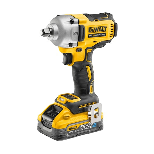 DCF891H2T-GB 18V XR Brushless 1/2" Hog Ring Anvil Impact Wrench 2x5Ah Powerstack Batteries