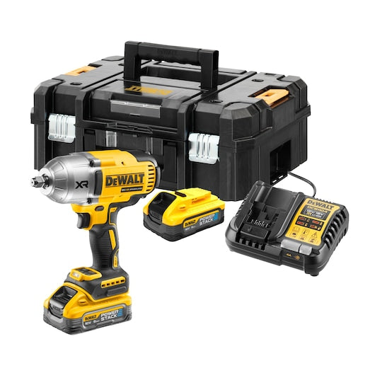 DCF900H2T-GB 18V XR Brushless 1/2" Hog Ring High Torque Impact Wrench - 2 X 5Ah POWERSTACK Battery