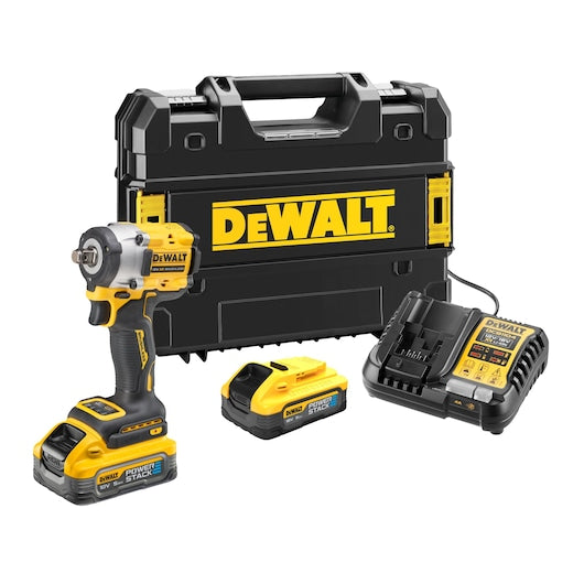 DCF921H2T-GB 18V XR Brushless 1/2" Hog Ring Compact Impact Wrench - 2 X 5Ah POWERSTACK Battery