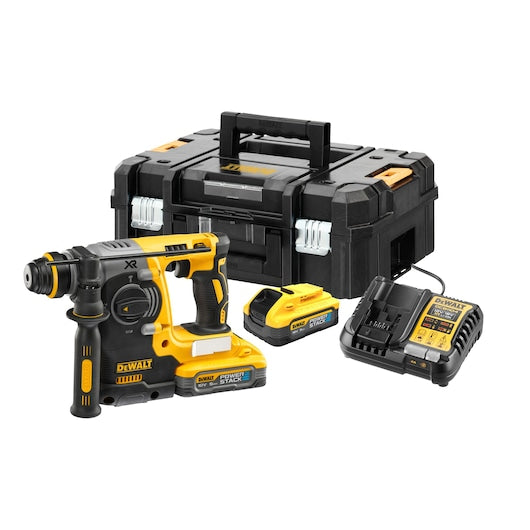DCH273H2T-GB 18V XR Brushless 24mm SDS-Plus Hammer Drill - 2 X POWERSTACK 5AH