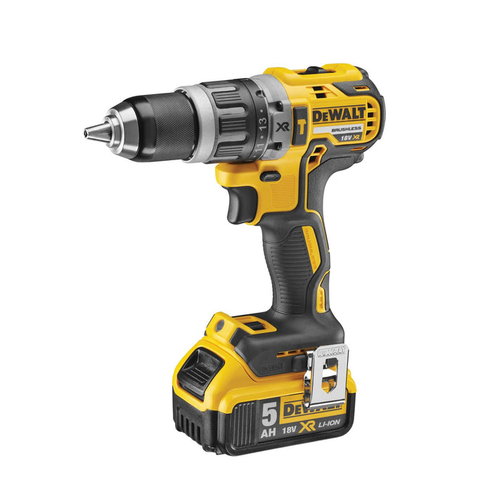 DCK266P2 18 Volt Brushless Cordless Combi and Impact Driver Kit, 2 x 5.0Ah Batteries