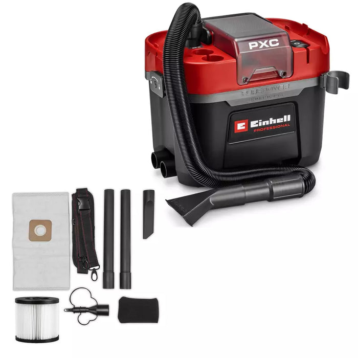 PXC 18V PROFESSIONAL BRUSHLESS 10L L CLASS WET & DRY VACUUM
