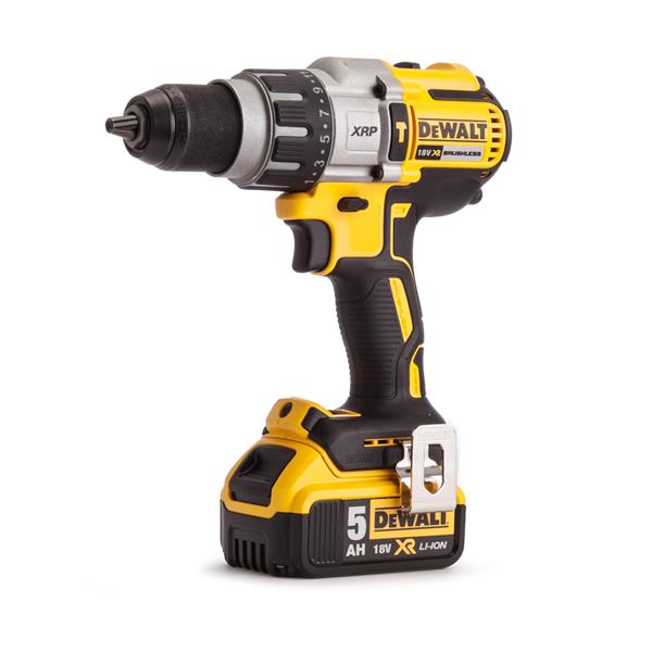 DEWALTDCD996P2 18 Volt Brushless 3-Speed Hammer Drill Kit, 2 x 5.0Ah Batteries