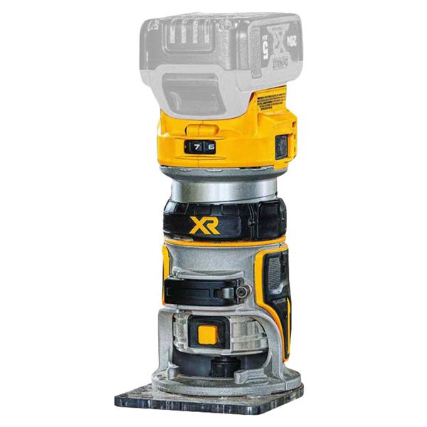 DEWALTDCW604NT-XJ 18 Volt XR Brushless 1/4" Router Body Only with Fixed and Plunge